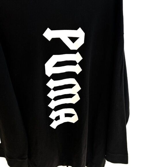 Puma Fenty by Rihanna Black White Long Sleeve Oversized Hoodie Sweatshirt XS - Picture 12 of 13
